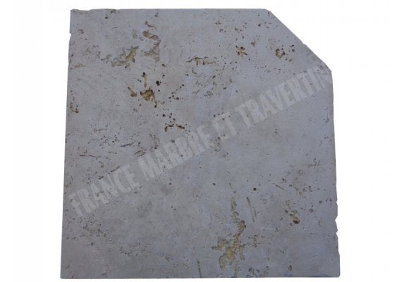 Travertin Beige 2B Margelle Rentrant 43x43 5 Droit  1