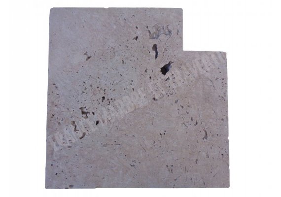 Travertin Beige 3A Margelle Rentrant 40x40 3 Droit 1
