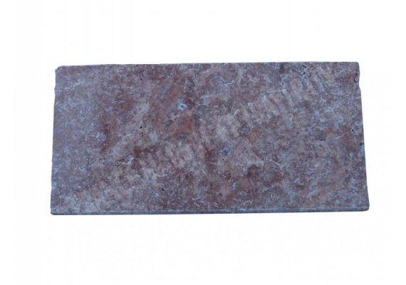 Travertin Rose Margelle 30,5x61 2 cm Arrondi 1