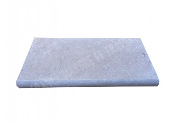 Travertin Clair Margelle 30,5x61 5 cm Arrondi 1