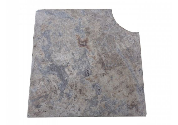 Travertin Silver 1B Margelle Rentrant 40x40 3 Droit 1
