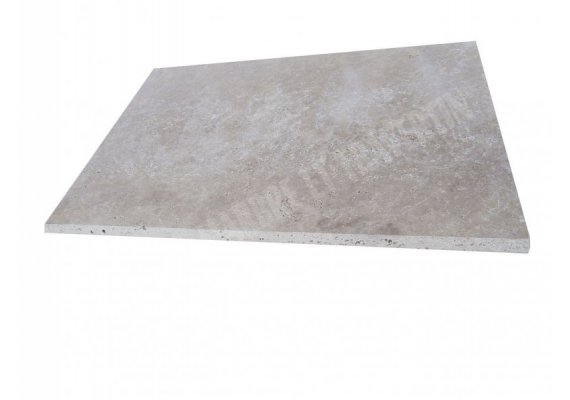 Travertin Beige Clair Margelle 40x60 2 cm Arrondi 1