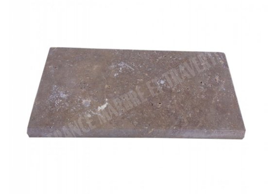 Travertin Noce Margelle 30,5x61 5 cm Arrondi 1