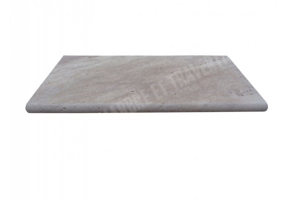 Travertin Beige Margelle 30,5x61 2 cm Arrondi 1