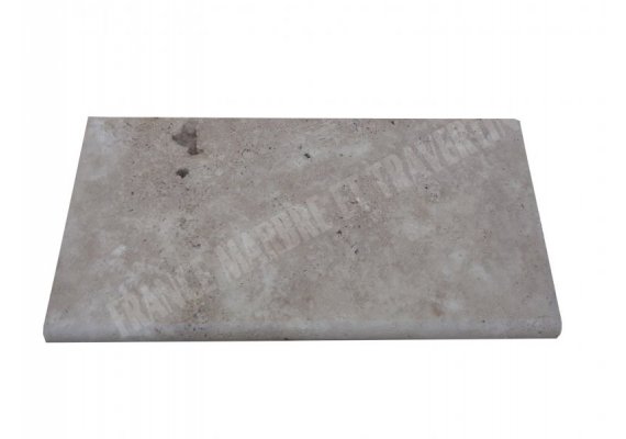 Travertin Beige Margelle 30,5x61 4 cm Arrondi 1