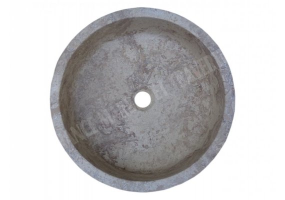 Travertin Walnut Vasque Encastrer Strié 1