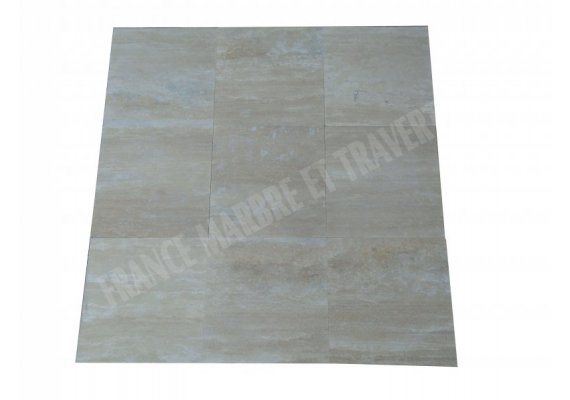 Travertin Beige Nuance Veine 40x40 1,2 cm Adouci  1