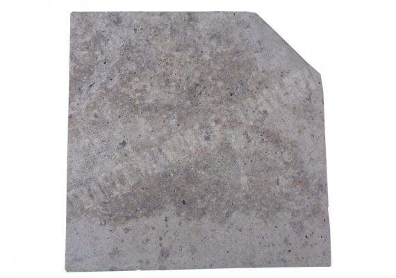 Travertin Silver 2A Margelle Rentrant 40x40 3 Arrondi 1