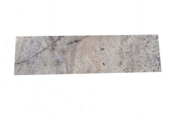 Travertin Silver Margelle 30,5 cm X Bande Libre 7 cm Droit 1