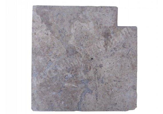Travertin Silver 3B Margelle Rentrant 40x40 3 Arrondi 1