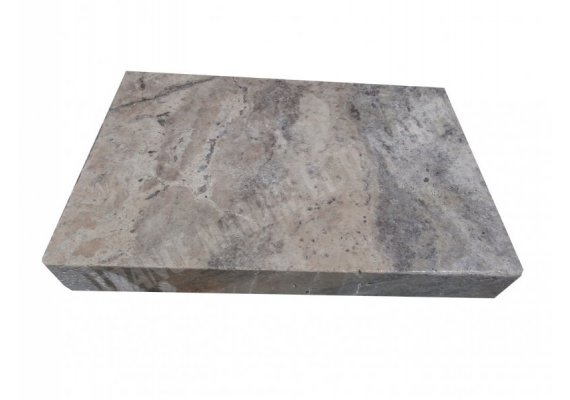 Travertin Silver Margelle 30,5x61 7 cm Droit 1