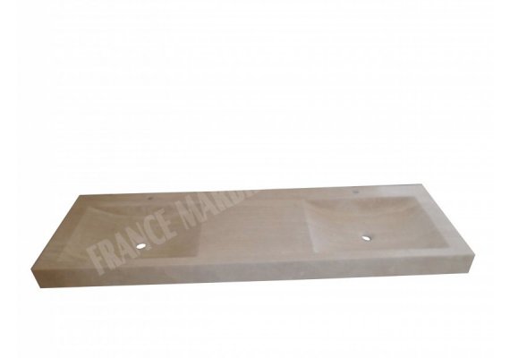 Travertin Beige Évier 163x50x10 cm Adouci 1