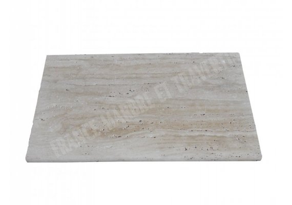 Travertin Beige Clair Veine Margelle 33x61 3 cm Arrondi 1