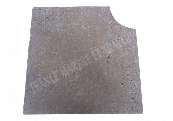 Travertin Noce 1B Margelle Rentrant 40x40 3 Droit 1
