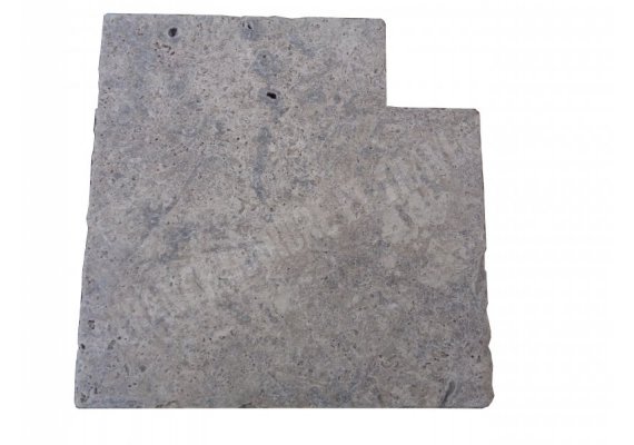 Travertin Silver 3A Margelle Rentrant 40x40 3 Droit 1