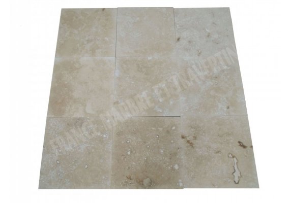 Travertin Beige Nuance 40x40 1,2 cm Adouci 1