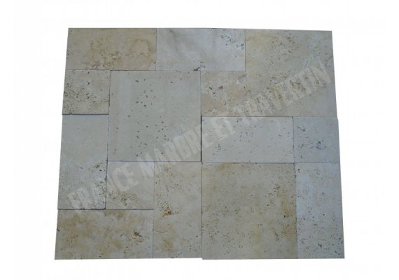 Travertin Beige Nuance Opus 3 Format 3 cm Antique 1