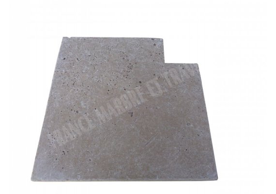 Travertin Noce 3B Margelle Rentrant 40x40 3 Droit 1