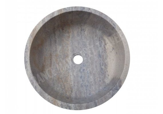 Travertin Silver Mosaïque Vasque Cylindre Adouci 1