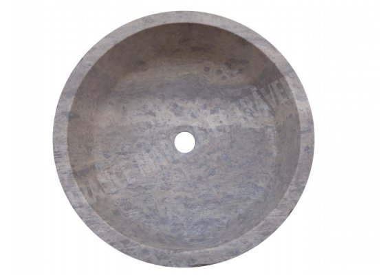 Travertin Silver Vasque Cylindre Éclaté 1