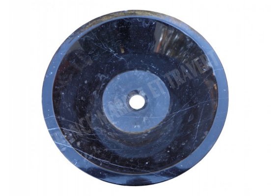 Marbre Noir Vasque Conique Poli 1