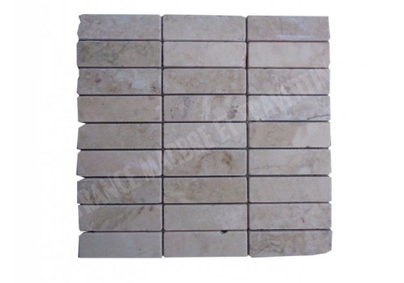 Marbre Beige Mosaïque 3x10 cm Antique 1