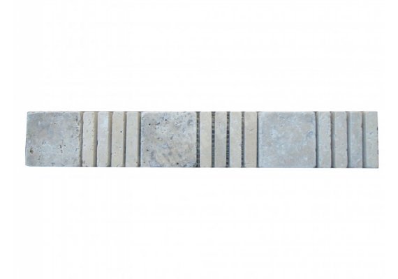 Travertin Frise Silver & Beige Paris 1 30x5 cm 1