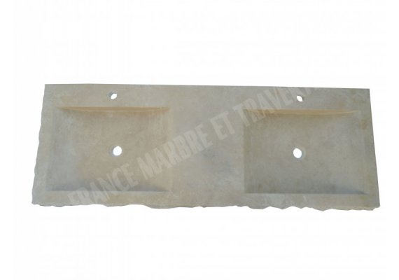 Travertin Beige Évier 140x50 10 cm Éclate   1