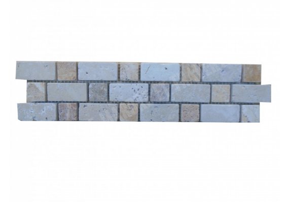 Travertin Frise Beige & Jaune Bordeaux 2 30x7,5 cm 1