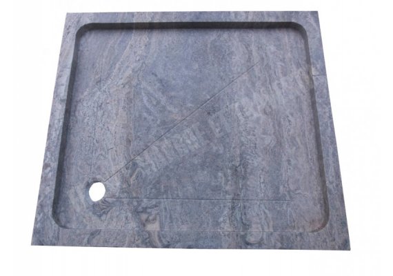 Travertin Silver Bac À Douche 100x90 cm Adouci 1