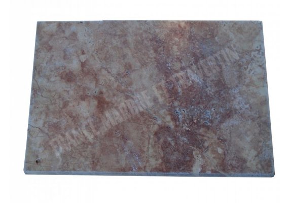 Travertin Rose Margelle 40,6x61 3 cm Arrondi 1