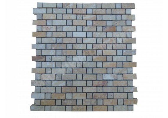 Travertin Jaune & Beige Mosaïque Bordeaux 1  1