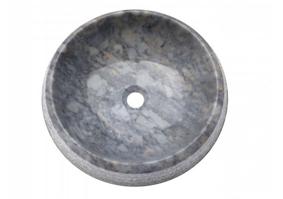 Marbre Afyon Tiger Skin Vasque Lentille Strié 1