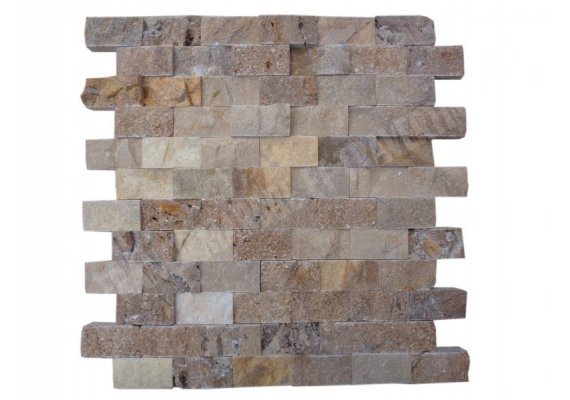 Marbre Piccasso Jaune Mosaïque 2,5x5 cm Éclate 1