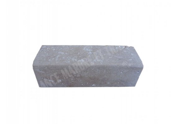 Travertin Walnut Baguette D'angle 10x3 cm Antique 1