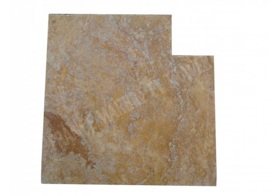 Travertin Jaune 3A Margelle Rentrant 40x40 3 Droit 1