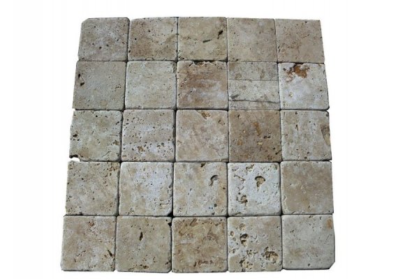 Travertin Beige Nuance 10x10 cm Antique 1