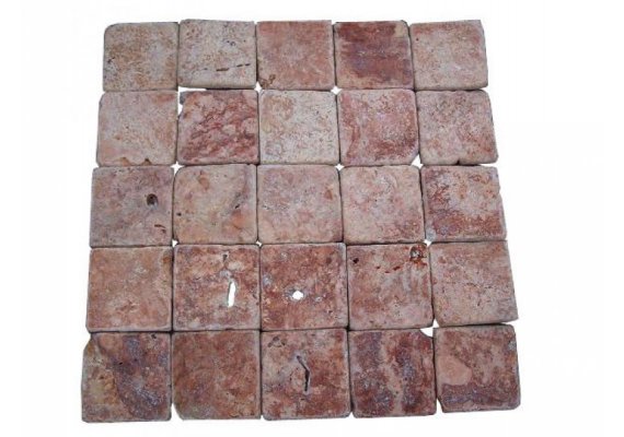 Travertin Rose 10x10 cm Antique 1