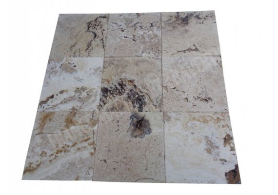 Travertin Philadelphia 40x40 1,2 cm Brossé 1