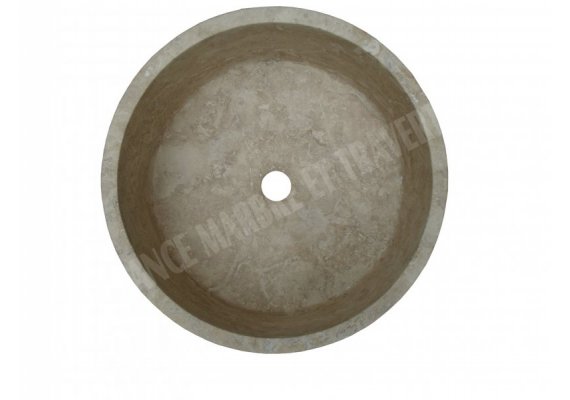 Travertin Walnut Vasque Cylindre Adouci 1
