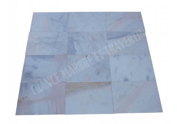 Marbre Blanc Bianco Rosa 30x45x1,2 cm Poli 1