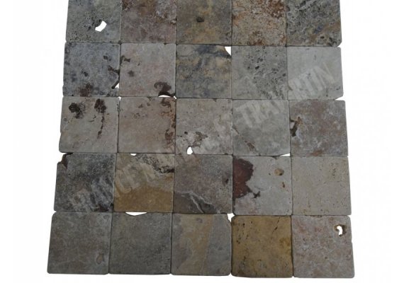 Travertin Carbien 10x10 cm Antique  1