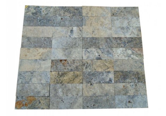 Travertin Silver 7,5x20 cm Antique  1