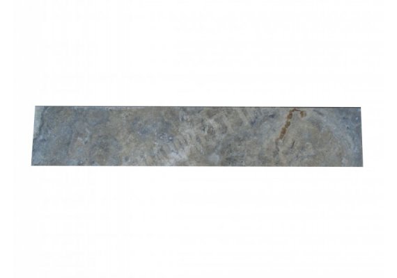 Travertin Gris Silver Plinthe 40,6x7,5x1,2 cm Antique  1