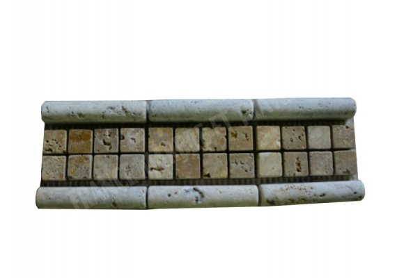 Travertin Frise Mouleur Beige &  Jaune 30x8 cm 1