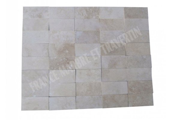 Travertin Beige Clair 7,5x15 cm Adouci 1