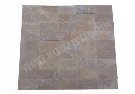 Travertin Noce 7,5x15 cm Adouci 1