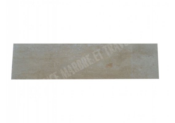 Travertin Classique Clair Plinthe 30,5x7,5x1 cm Adouci 1