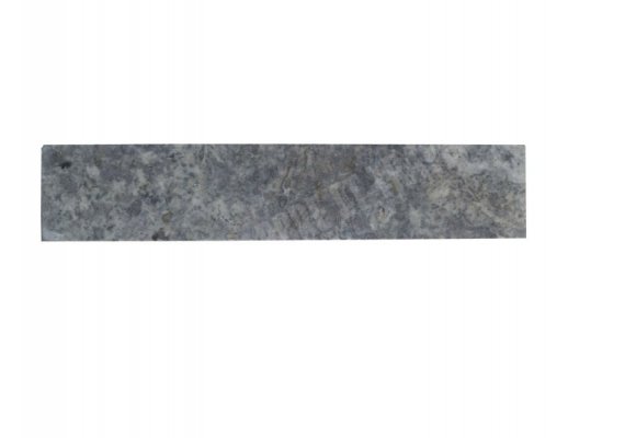 Travertin Gris Silver Plinthe 40,6x8x1,2 cm Adouci 1