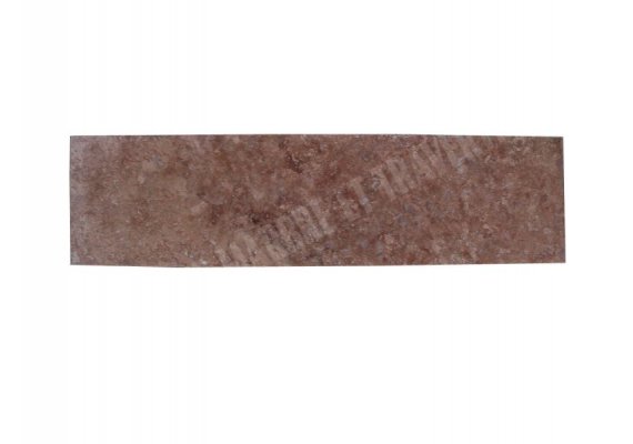 Travertin Rose Plinthe 40,6x8 cm Adouci 1